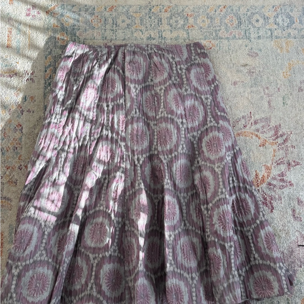 Lafayette 148 New York Lavender A-Line Skirt